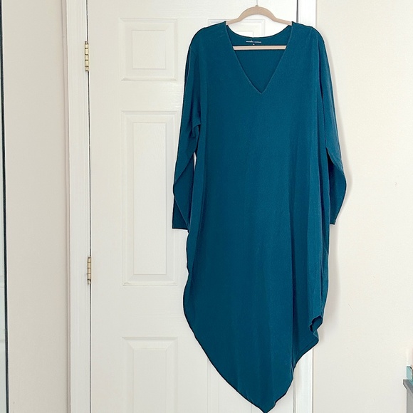 Universal Standard Dresses & Skirts - Universal Standard Shirt Dress Teal Iconic Plus Basic V-Neck Geneva Size XL 26